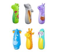 Bestway Sac de frappe Up, in & Over, motif animaux du zoo, gonflable 89 cm, Taille unique
