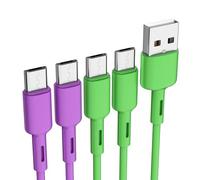 Bestwist Lot de 4 câbles de charge micro USB en PVC durable pour LG AX300/AX830 Glimmer/LX400/UX300/VX8610 Decoy/VX9100 Env 2 0,95 m
