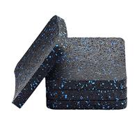 BestXD Lot de 4 Tapis de Tapis de Course avec Caoutchouc Haute densité (10 x 10 x 1,3 cm)