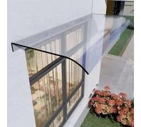 BESTXH Auvent De Porte, Store ExtéRieur, Protection Contre La Pluie Et La Neige, Protection UV Contre La Pluie Et La Neige, Auvent Courbé, Auvents ExtéRieurs De Terrasse,Facade Installation,40 * 40cm