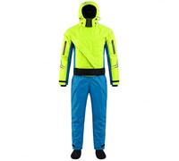 BESTXH Combinaison éTanche De Kayak pour Femme, Combinaison éTanche 3 Couches ImperméAble Et Respirante avec Fermeture éClair Frontale, Manchons en Latex Au Cou Et Aux Poignets,Vert,M