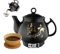 BESTXH Cuiseur éLectrique pour Plantes MéDicinales, Pot De DéCoction De 4 à 6 L avec Protection Contre La Surchauffe, Pot De MéDecine Chinoise EntièRement Automatique,Noir,4L