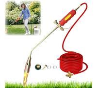 BESTXH DéSherbeur Chalumeau pour Jardin, DéSherbeur Chalumeau pour ExtéRieur avec Tuyau De 1,2 M, 2 M Et 5 M Et Allumeur à Bouton-Poussoir, Puissance éLevéE De 1 900 000 Btu,Nozzle: 2in+6.6ft Tube