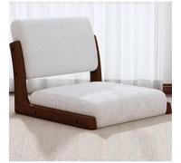 BESTXH Fauteuil De Sol Japonais Moderne, Fauteuil en Bois, Inspiré du Tatami, avec Coussin De Dossier, Convient pour La Lecture, Les Jeux Et Le Salon, Gain De Place,Lambswool a