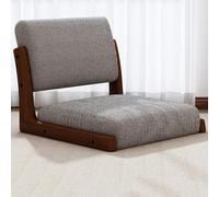 BESTXH Fauteuil De Sol Japonais Moderne, Fauteuil en Bois, Inspiré du Tatami, avec Coussin De Dossier, Convient pour La Lecture, Les Jeux Et Le Salon, Gain De Place,Lambswool b