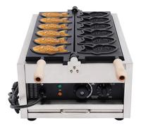 BESTXH Gaufrier Professionnel Taiyaki en Forme De Poisson, Gaufrier éLectrique AntiadhéSif en Forme De Poisson, Machine à Taiyaki AntiadhéSive, pour Toute La Famille,6 Hole