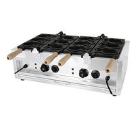 BESTXH Gaufrier Professionnel Taiyaki en Forme De Poisson, Gaufrier éLectrique AntiadhéSif en Forme De Poisson, Machine à Taiyaki AntiadhéSive, pour Toute La Famille,12 Hole