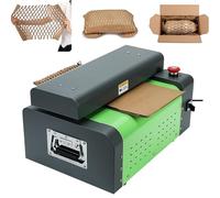 BESTXH Machine De DéCoupe Et D'Expansion pour Carton Ondulé, Broyeur De Carton, Machine à Fabriquer du Papier d'emballage AlvéOlé, pour Emballage Express,Vert,Cutting Width 500mm