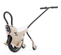 BESTXH Monocycle à Pousser pour Enfant De 12 Pouces, Monocycles LéGers avec éClairage/Garde-Corps/Roues D'Appoint, VéLos Monocycles, Draisiennes pour Usage IntéRieur Et ExtéRieur,Kaki