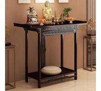 BESTXH One Color,100cm/39.4in, Table D'Offrande Chinoise sur PiéDestal, Autels De PrièRe Personnels avec Rangement, Autel De PrièRe Bouddhiste, Autel De MéDitation en Bambou, pour Petits Espaces