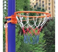 BESTXH Panier De Basketball Mural, Support Mural Et Arceau Robustes avec Sangle RéGlable Et Filet en Nylon, Ensemble De Panier De Basketball Portable pour Enfants Et Adultes,Children