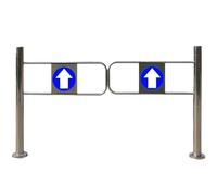 BESTXH Portail Battant Automatique pour EntréEs De Supermarché, Porte Unidirectionnelle à Fermeture Automatique, pour Cours Et EntrepôTs, Portail De SéCurité avec Ressorts,1 Set,90 * 100cm