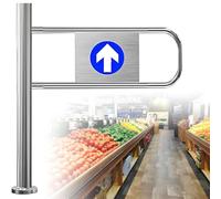 BESTXH Portail Battant De SéCurité à Ressort, BarrièRe MéTallique à Ouverture à 90°, ClôTure Industrielle à Fermeture Automatique avec Fixation sur Poteau, Porte à Sens Unique,Left,70 * 100cm