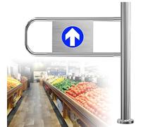 BESTXH Portail Battant De SéCurité à Ressort, BarrièRe MéTallique à Ouverture à 90°, ClôTure Industrielle à Fermeture Automatique avec Fixation sur Poteau, Porte à Sens Unique,Right,100 * 100cm