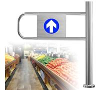 BESTXH Portail Battant De SéCurité à Ressort, BarrièRe MéTallique à Ouverture à 90°, ClôTure Industrielle à Fermeture Automatique avec Fixation sur Poteau, Porte à Sens Unique,Right,50 * 100cm