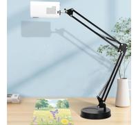 BESTXH Projecteur d'art pour Le TraçAge Et Le Dessin, Projection Murale pour Peinture, Taille Et Angle De Projection RéGlables, Outil De Dessin pour Enfants Et DéButants,Noir