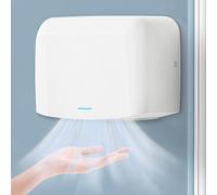 BESTXH SèChe-Mains à Induction EntièRement Automatique, SèChe-TéLéPhone Portable pour Salle De Bain, Vent Puissant Et SéChage Rapide, Deux Modes De Chauffage,Blanc