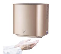 BESTXH SèChe-Mains Automatique pour Usage Commercial, Air Chaud Haute Vitesse, Mains SéChéEs en 7 Secondes, Fonctionnement sans Contact GrâCe à Un Capteur Infrarouge,d'or