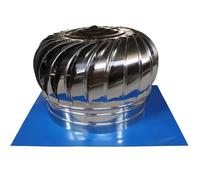 BESTXH Ventilateur De Toiture, Chapeau De CheminéE Rotatif, Couvre-CheminéE Anti-Refoulement, éOlienne De Toiture Rotative Industrielle Et Scientifique, Acier Inoxydable,400mm