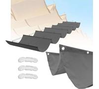 BESTXH Voile D'Ombrage RéTractable en Forme De Vague, Toile D'Ombrage ImperméAble pour Jardin Et ExtéRieur, Store Pare-Soleil Et Auvent - Blocage UV à 95% - avec Corde,03,3x15m(BxL)