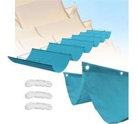 BESTXH Voile D'Ombrage RéTractable en Forme De Vague, Toile D'Ombrage ImperméAble pour Jardin Et ExtéRieur, Store Pare-Soleil Et Auvent - Blocage UV à 95% - avec Corde,04,1x7m(BxL)