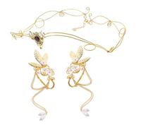 BESTYASH 1 Ensemble Boucles Oreilles Écouteurs Couronne et Filles Non Percés Aesthétiques et Chic Accessoire Élégant pour Événements