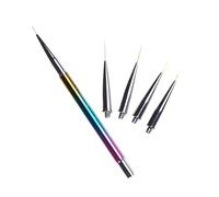 BESTYASH 1 Ensemble Costume de stylo de dessin au trait brosse à doublure Gel art trousse nail kit manucure pinceau pour dessiner les ongles stylo à ongles brosse à ongles cuivre