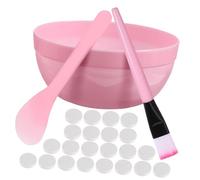 BESTYASH 1 Ensemble Ensemble D'outils De Soins De La Peau Trousse Scrubber Dirigé Bol Masques Pendant La Nuit Masque Facial Soin Du Visage Brosse à Masque Plastique