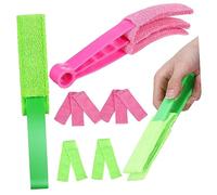 BESTYASH 1 Ensemble Kit de Nettoyage pour Stores de Nettoyage Outils avec Chiffon Réutilisable pour Éclatante Stores Ventilateurs