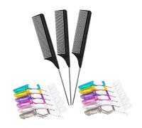 BESTYASH 1 Ensemble Peignes De Coiffage Choisir Un Peigne Accessoires De Cheveux Pour Les Filles Peigne De Queue Cambriols Coiffants Peignes à Queue Clips Serrés Plastique