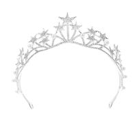 BESTYASH 1 Pièce Couronne De Mariée Banquet Diadèmes Couronnes Bal Mariée Mariée Fille Couronne Coiffe De Mariée Coiffe Femmes 1Er Diadème De Mariée Mariage Gothique Couronne La