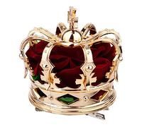 BESTYASH 1 Pièce Couronne Or pour Fête Halloween Accessoire de Coiffure Élégant pour Reine pour Cosplay et Célébrations Festives