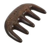 BESTYASH 1 Pièce Peigne en bois méridien style poil Naturel peigne de massage de coiffure portatif à cheveux outil de coiffure Bois de