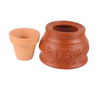 BESTYASH 1 Pièce Pot De Moxibustion Image Adultes Soi Le Muscle Rouge Outil De Gravure De Cône De Moxa Massage Moxibustion Peut La Moxibustion Peut Pot De Massage Moxa Argile Violette Brown