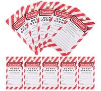 BESTYASH 10 Étiquettes de Consignation Suspendues en PVC Étiquettes de Sécurité Industrielles Universelles Format M 10 Pièces pour Signalisation de Danger et Verrouillage D’Équipements