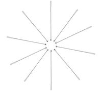 BESTYASH 10 Pièces Bâtonnets à Cocktail Robustes en Acier Inoxydable Argenté 19cm pour Bar et Coffee Shop Agitateur à Café et Thé Réutilisable