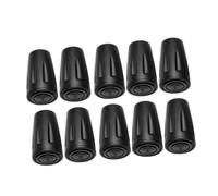 BESTYASH 10 pièces Embouts Caoutchouc pour Bâtons de Randonnée Antichoc Résistants à Lusure Kit de Rechange pour Bâtons de Marche et Trekking Noir