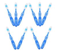 BESTYASH 10 Pièces Lot De Brosses à Dents à Manche Court Pour Prison Petites Brosses De Nettoyage Portables Pour Établissements Spéciaux