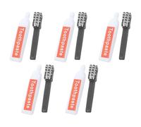 BESTYASH 10 pièces Mini Toothbrush And Toothpaste Set For Doll House DIY Crafts Detailed Resin Charms For Mini House Decoration Realistic And Cute Accessories