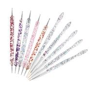 BESTYASH 10 Pièces Nail Dotting Tools Set Dual-ended Nail Art Pens For Precise Flower Detailing And Layering Drawing Brushes For Creative Manicure Designs