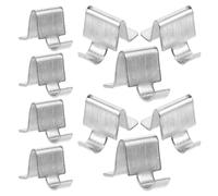 BESTYASH 10 Pièces Taquets pour Étagères 5mm en Fer, Clips D'étagère | Argenté, Installation Facile et Retrait Rapide, pour Rayonnages de Placard et Meubles de Bureau