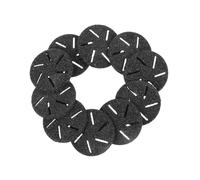 BESTYASH 10 Pièces Tête de gommage pour broyeur de pieds circulation grossier dur para finition rouleau de fichier de pied électrique rouleau de lime à pied abdos Black
