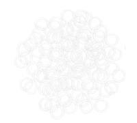 BESTYASH 100 Pièces Anneaux de Rideaux Plastique Transparent pour Stores Romains et Rideaux Accessoires pour Maison et Bureau Compatibles avec Divers Types de Treatments de Fenêtres