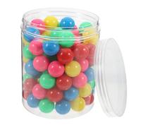 BESTYASH 100 Pièces Billes Colorées Creuses Plastique de Lot pour Jeux Mathématiques et Problèmes de Probabilité pour Enseignement Élementaire