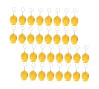 BESTYASH 100 Pièces Mini Casque de Construction Porte-clés Jaune Breloques Légères et Résistantes Porte-clés pour à Dos Cadeau Fête Anniversaire Garçon Fille et Adultes Décoration et