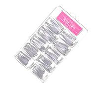 BESTYASH 100 Pièces Ongles En Cristal Plaque Dessus D'ongles Bouts D'ongles Manucure Faux Ongle Femme Longueur Clous Ongle Transparent Art Des Ongles Complets Extensions Plastique Blanche