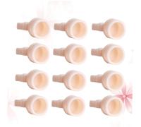 BESTYASH 100 Pièces Tasse De Coloration En Silicone Tasse De Tatouage Des Sourcils Gobelet D'encre Anneau De Pigments De Silicone Conteneur De Pigments Blanche