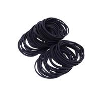 BESTYASH 100g Élastiques Pour Cheveux Caoutchouc Haute Élasticité Élastiques Noirs Pour Queue De Cheval Sans Métal Pour Adultes Et Garçons Filles