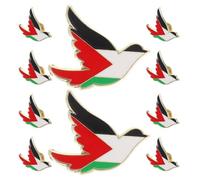 BESTYASH 10pièces Épinglette Drapeau Palestinien Broche Revers Drapeau Épinglette Nationale Palestine Cadeau Commémoration