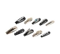 BESTYASH 10pièces Faux Ongles Noirs à Coller Avec Motifs Set De Look Gothique Élégant Facile à Appliquer